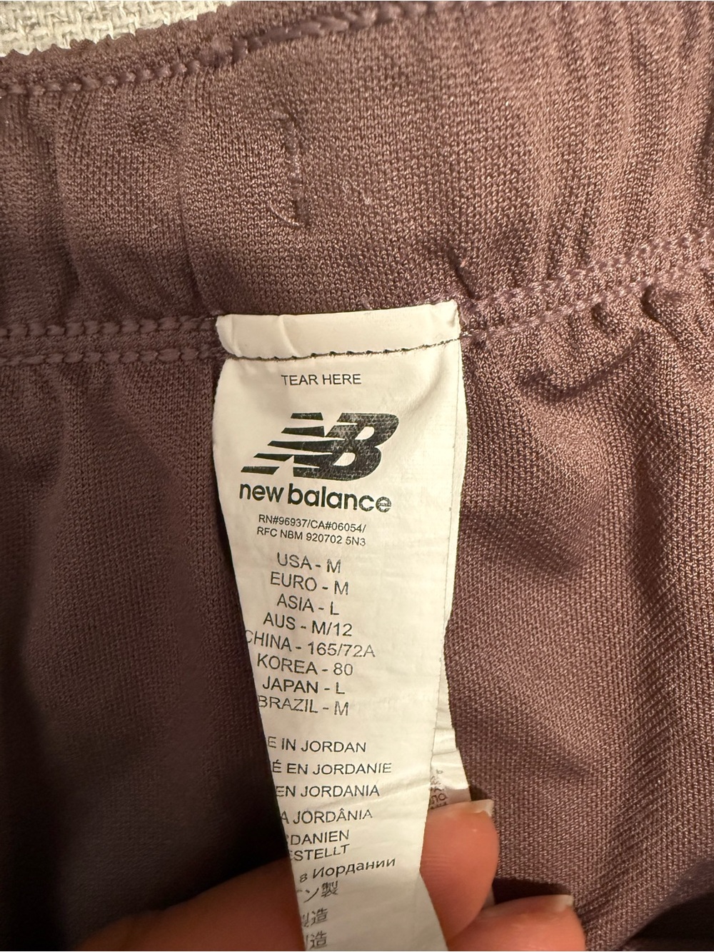 New Balance Women's Dusty Rose Elastic Waist Shorts - Picture 2 of 2